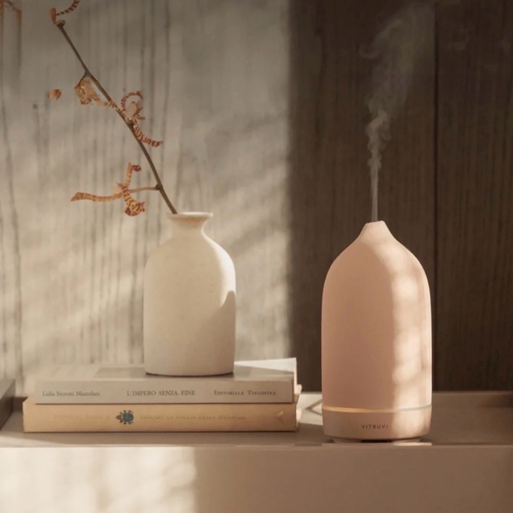 VITRUVI | Stone Diffuser In Suede Pink Diffuser
